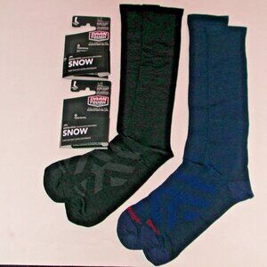 2 Pairs Darn Tough SNOW Ski Snowboard Ultra-Lightweight OTC Unisex Socks Mens LG